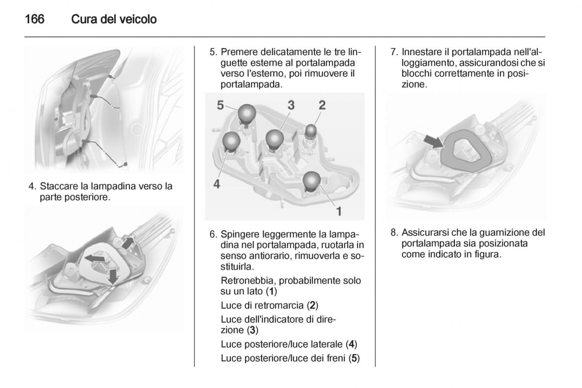 Opel Corsa D manuale del proprietario / page 168