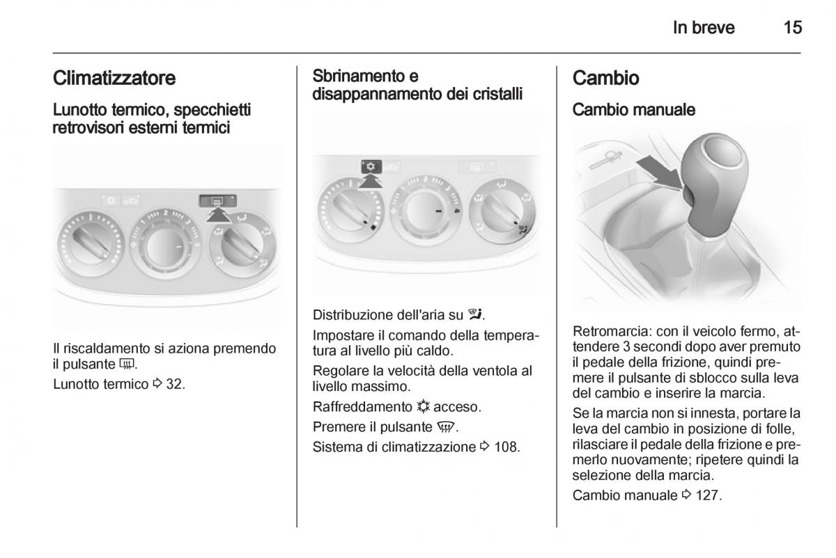 Opel Corsa D manuale del proprietario / page 17