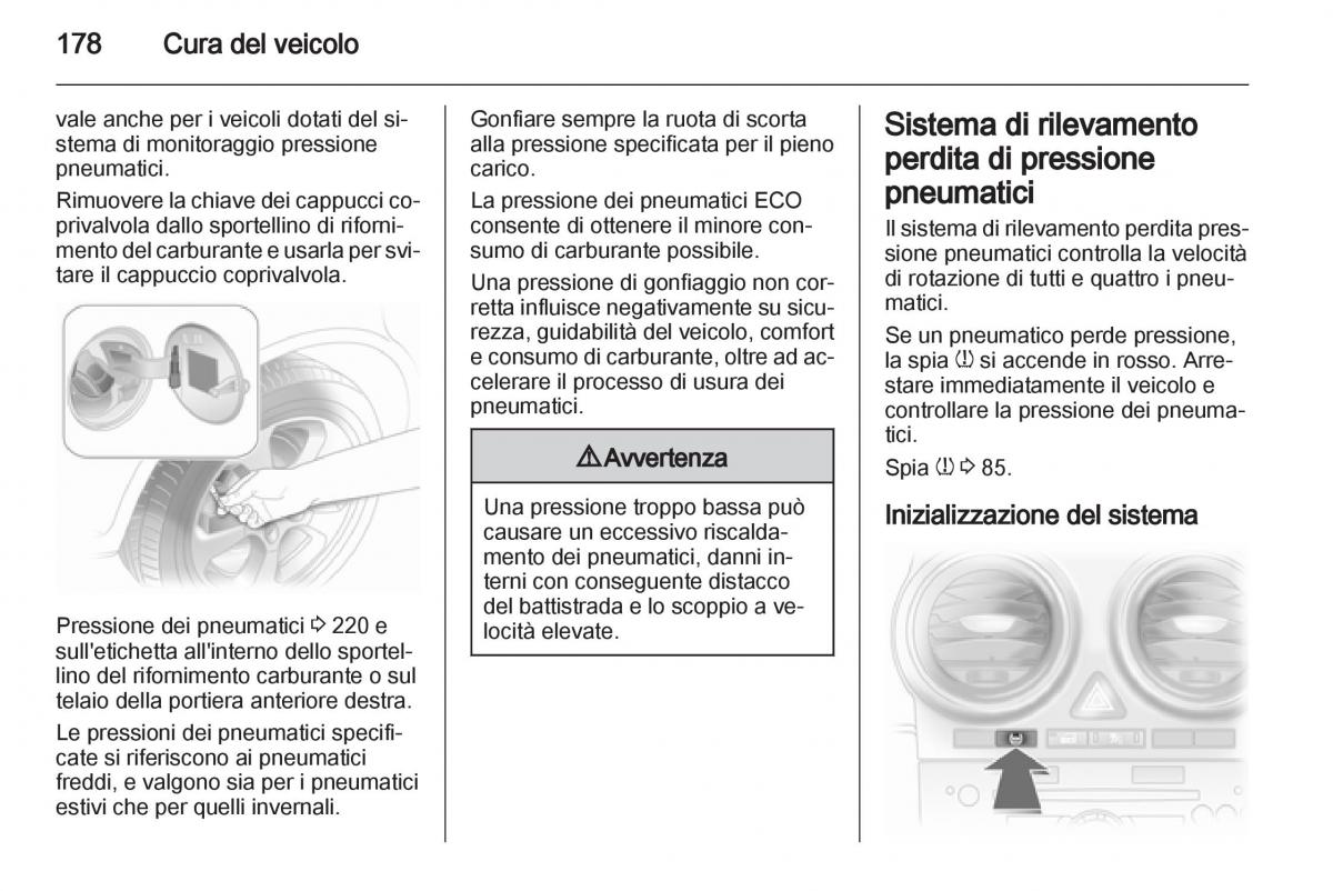 Opel Corsa D manuale del proprietario / page 180