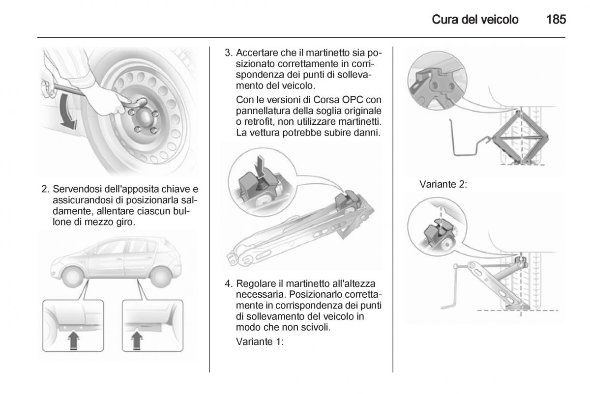 Opel Corsa D manuale del proprietario / page 187