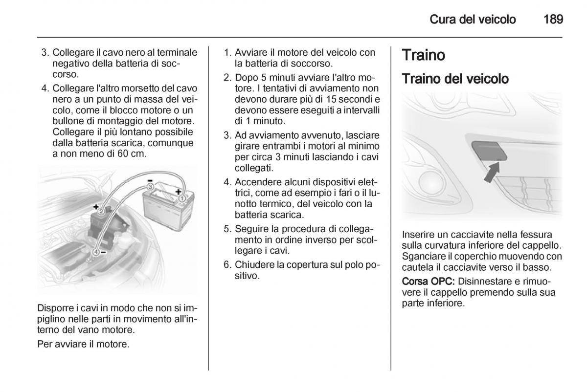 Opel Corsa D manuale del proprietario / page 191