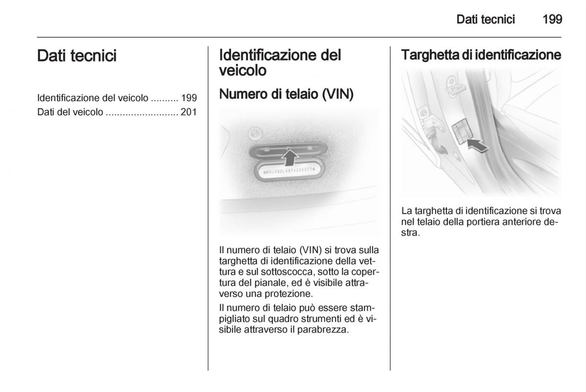 Opel Corsa D manuale del proprietario / page 201