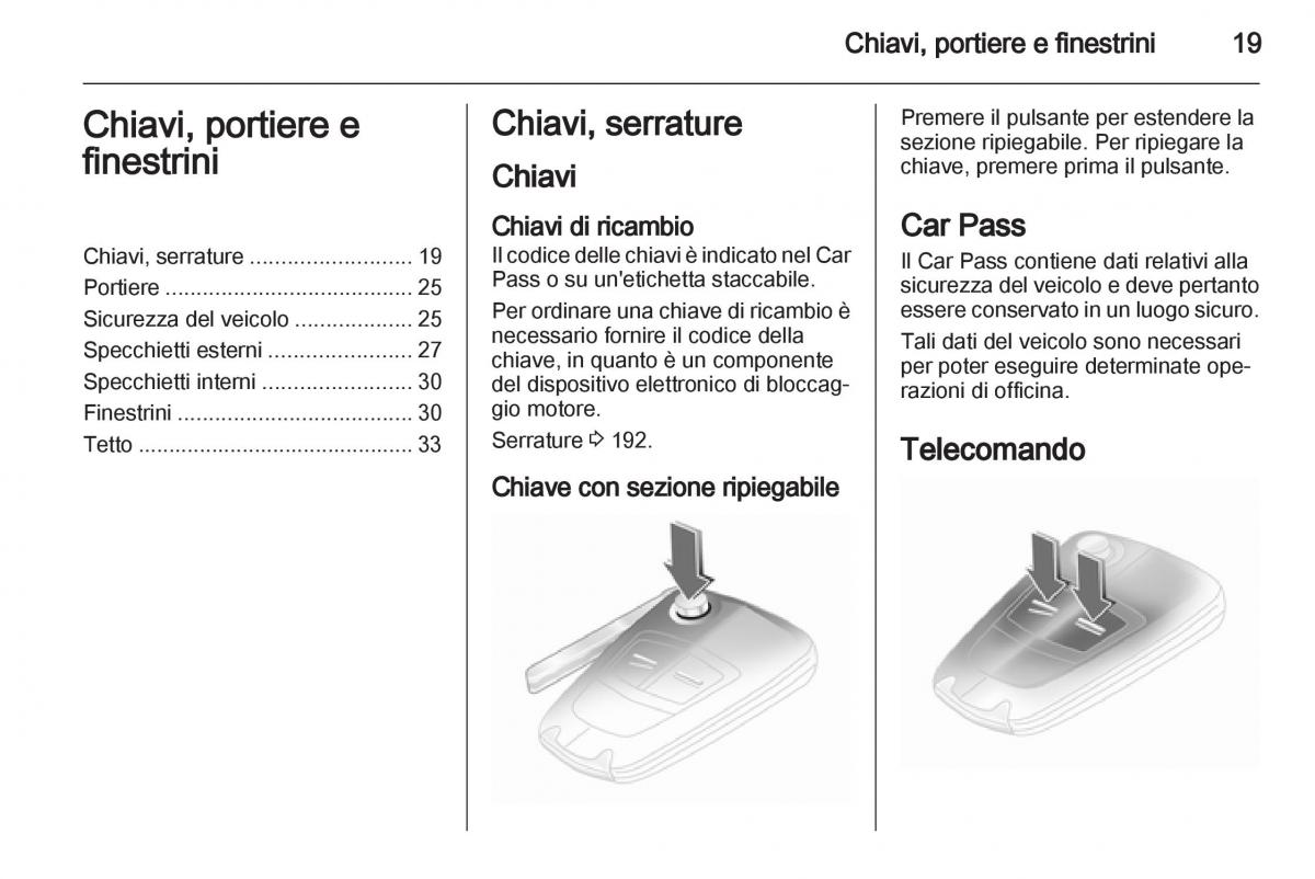 Opel Corsa D manuale del proprietario / page 21