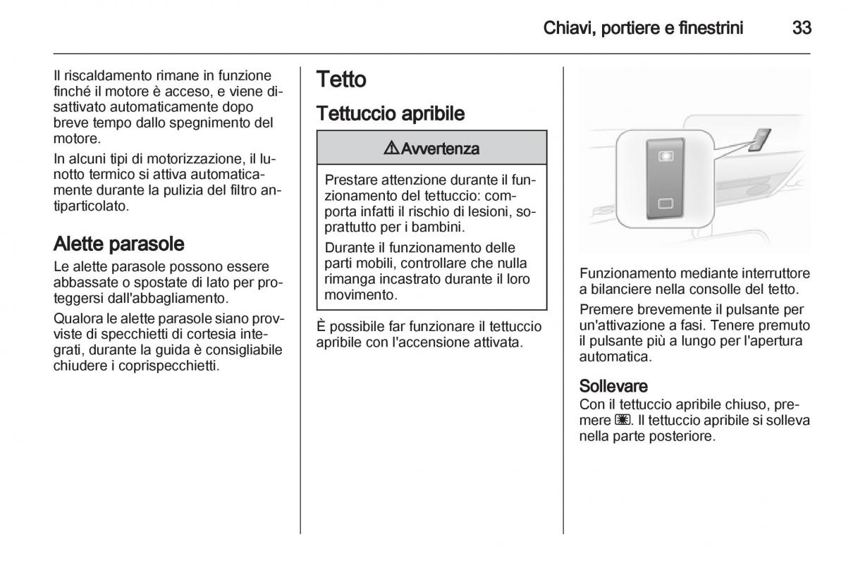 Opel Corsa D manuale del proprietario / page 35