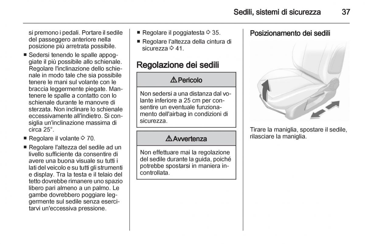 Opel Corsa D manuale del proprietario / page 39