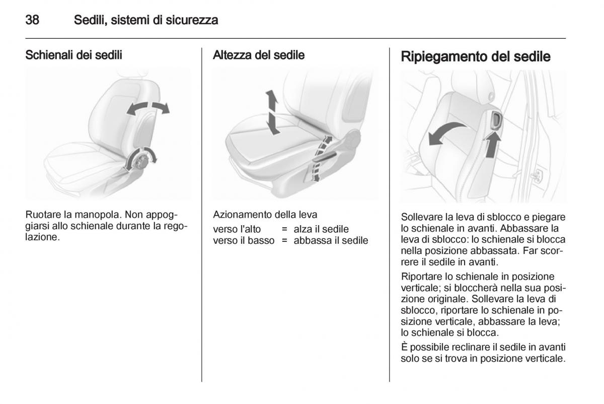 Opel Corsa D manuale del proprietario / page 40