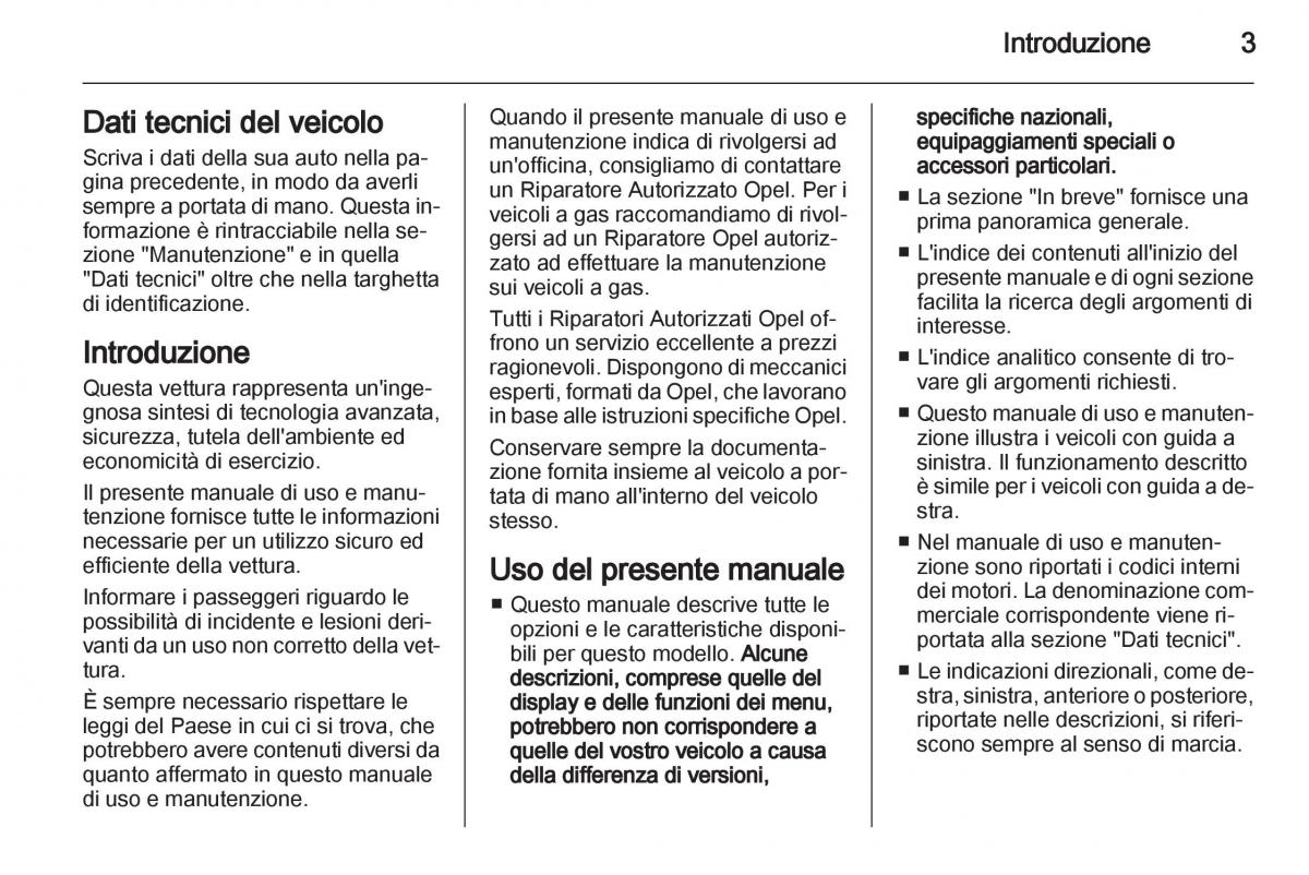 Opel Corsa D manuale del proprietario / page 5