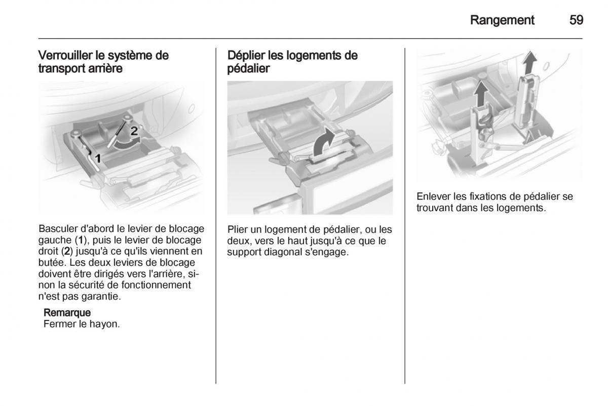 Opel Corsa D manuel du proprietaire / page 61