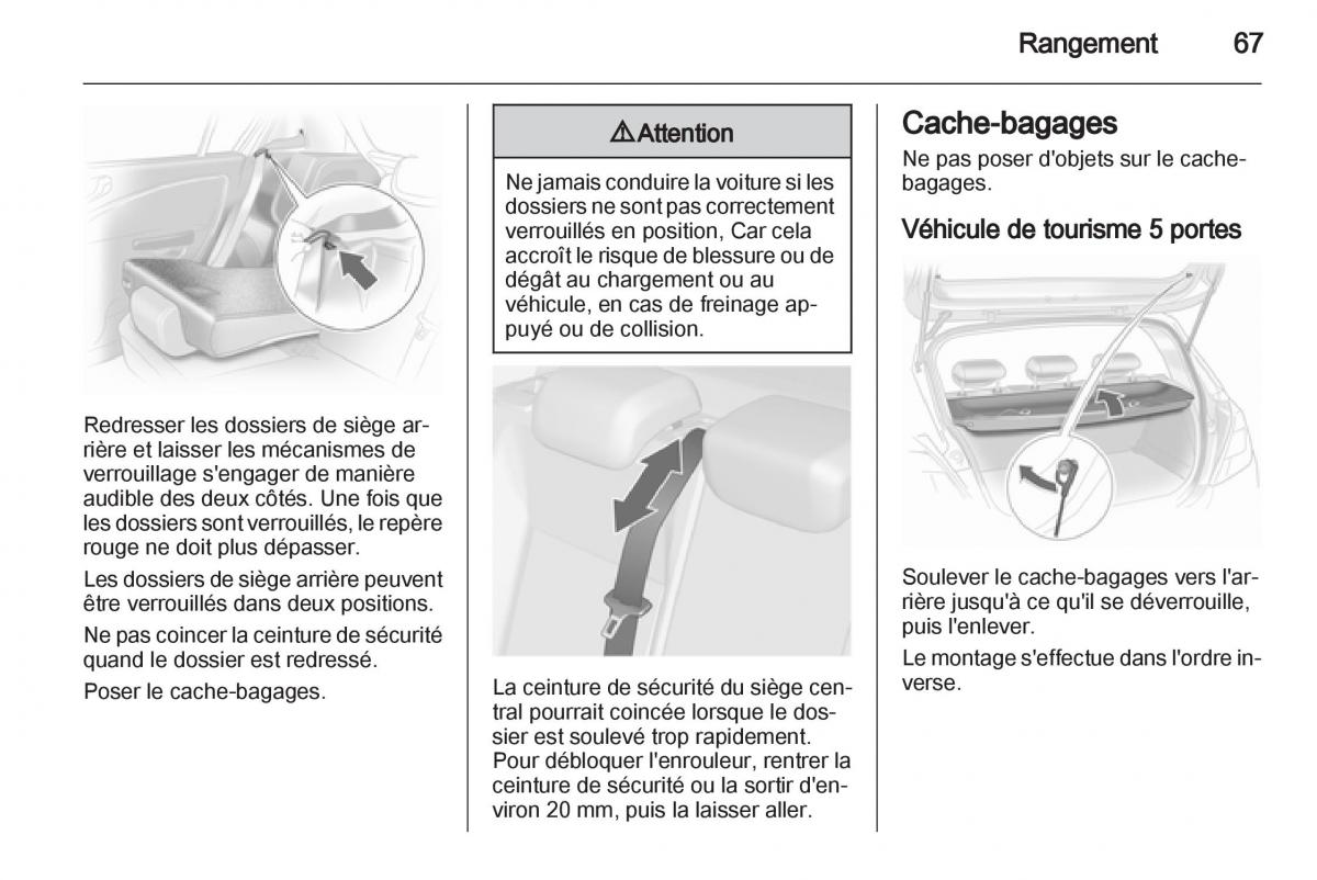 Opel Corsa D manuel du proprietaire / page 69