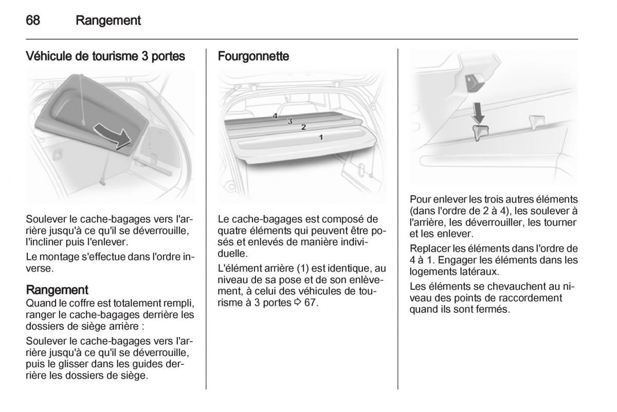 Opel Corsa D manuel du proprietaire / page 70