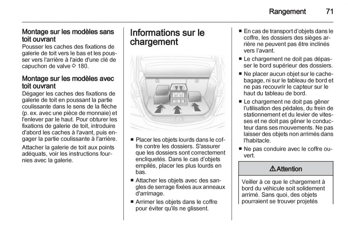 Opel Corsa D manuel du proprietaire / page 73