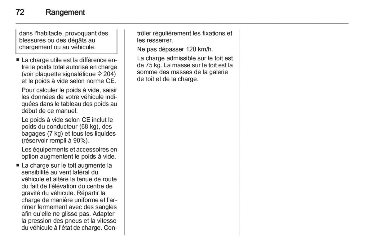 Opel Corsa D manuel du proprietaire / page 74