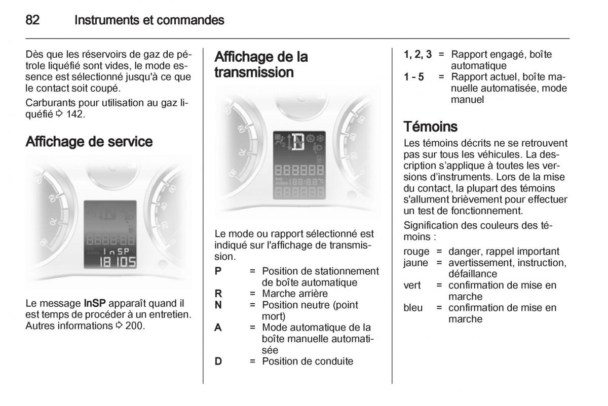 Opel Corsa D manuel du proprietaire / page 84