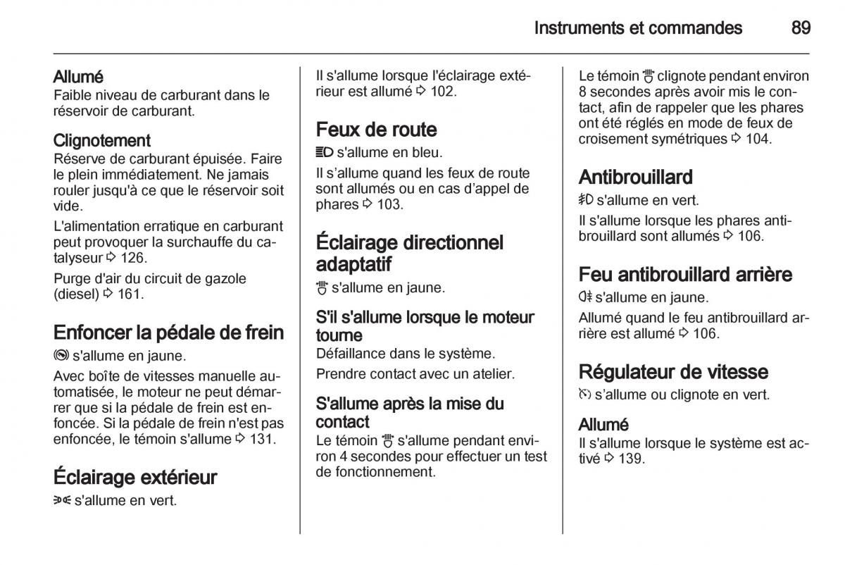 Opel Corsa D manuel du proprietaire / page 91