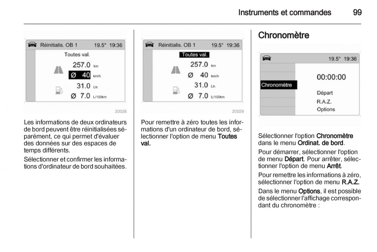 Opel Corsa D manuel du proprietaire / page 101