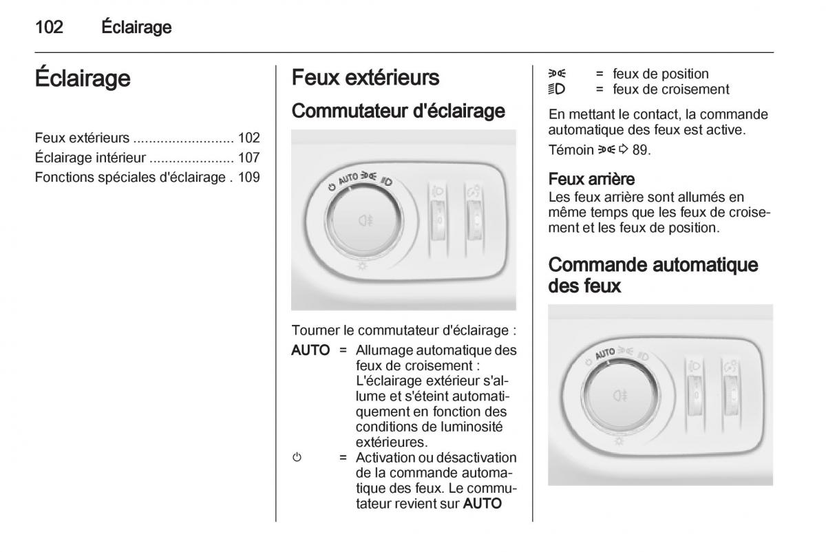 Opel Corsa D manuel du proprietaire / page 104