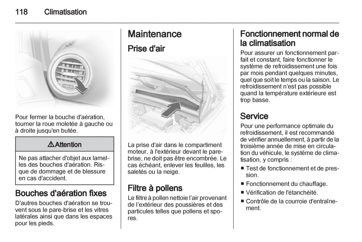 Opel Corsa D manuel du proprietaire / page 120