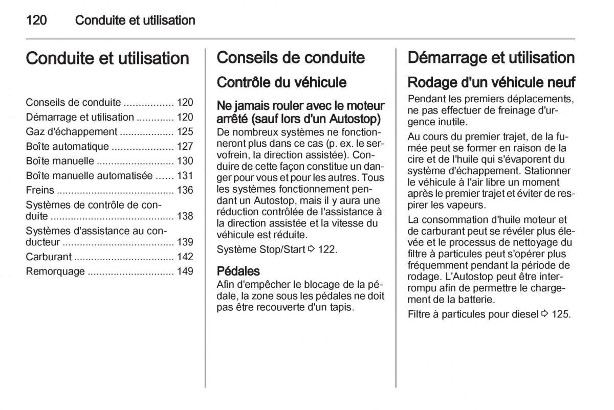 Opel Corsa D manuel du proprietaire / page 122