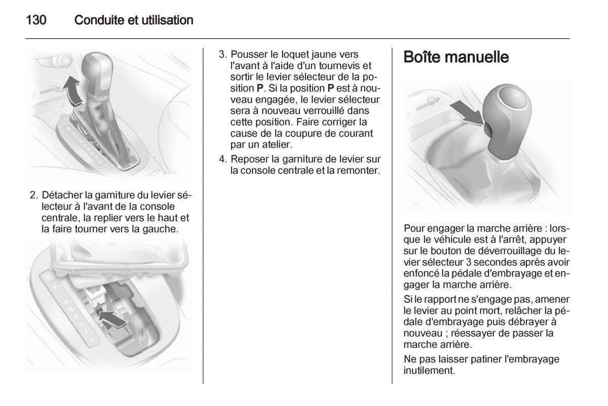 Opel Corsa D manuel du proprietaire / page 132