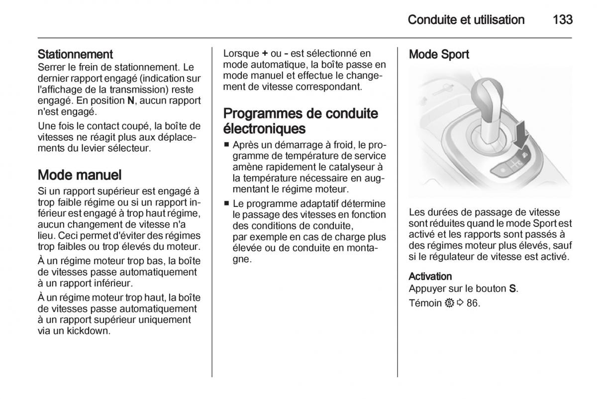 Opel Corsa D manuel du proprietaire / page 135