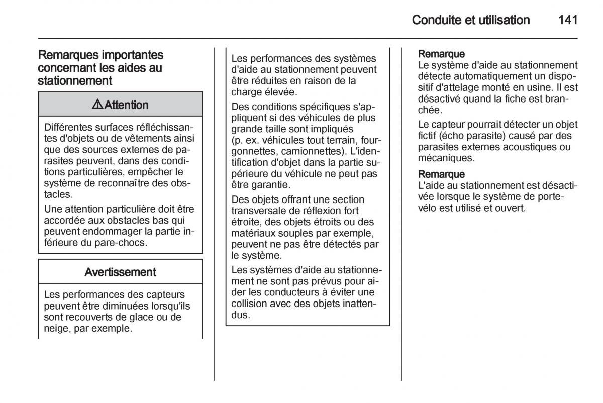 Opel Corsa D manuel du proprietaire / page 143