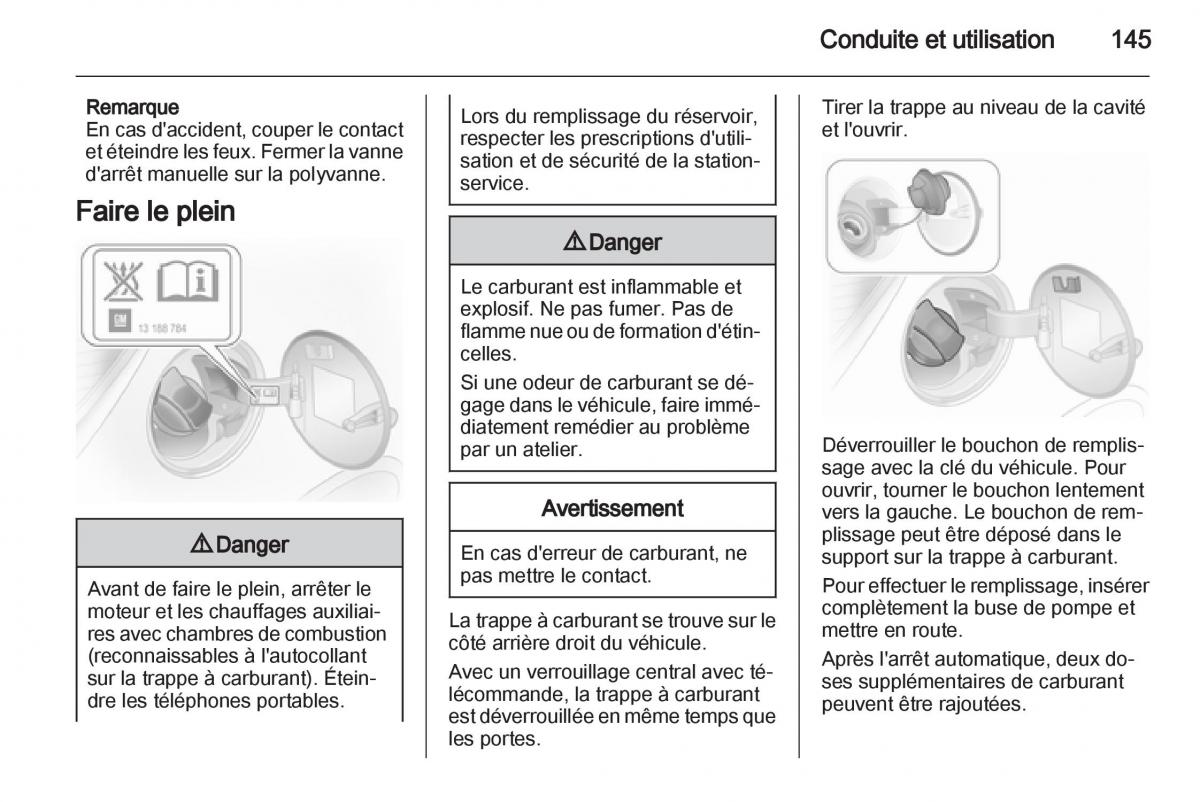 Opel Corsa D manuel du proprietaire / page 147