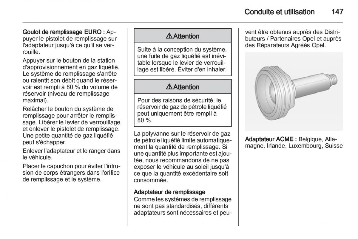 Opel Corsa D manuel du proprietaire / page 149