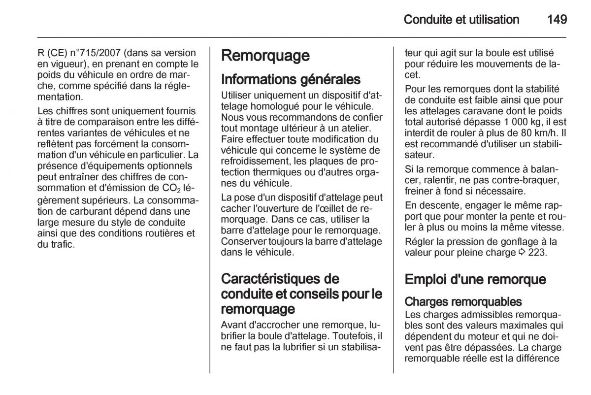 Opel Corsa D manuel du proprietaire / page 151