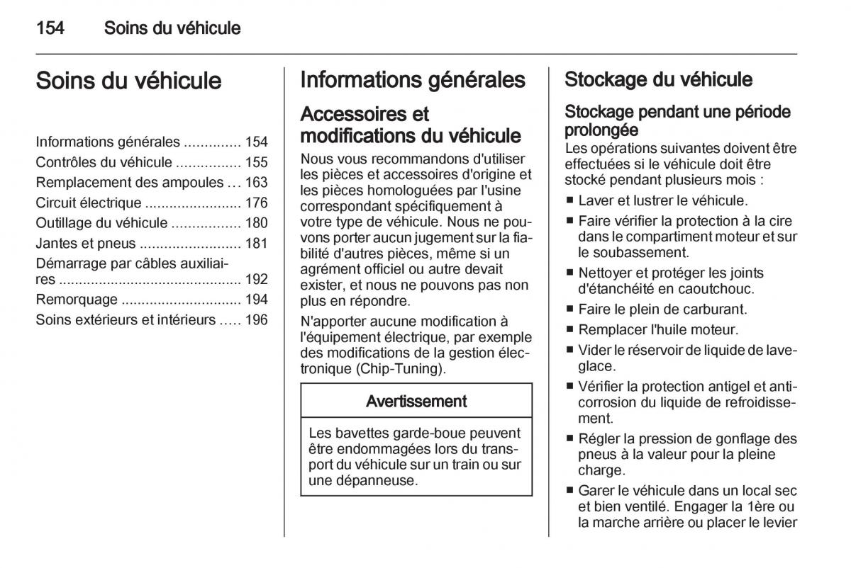 Opel Corsa D manuel du proprietaire / page 156