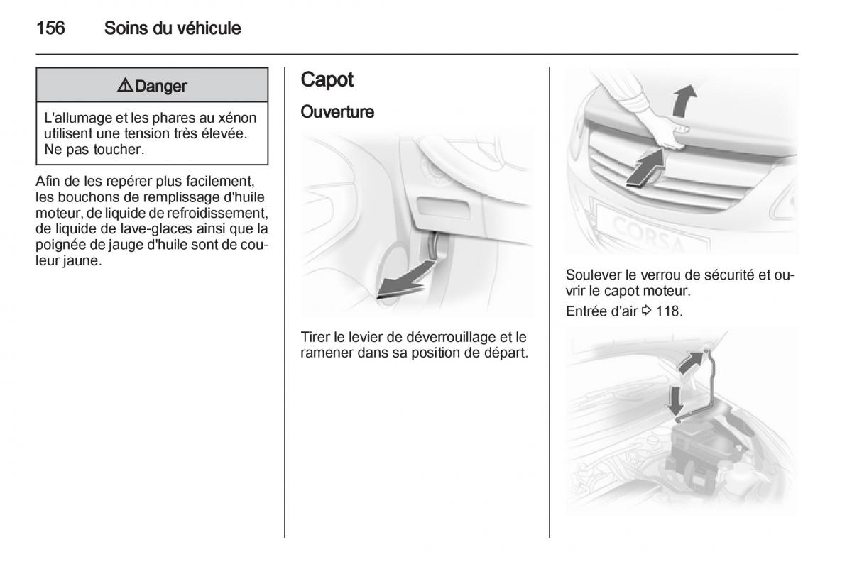 Opel Corsa D manuel du proprietaire / page 158