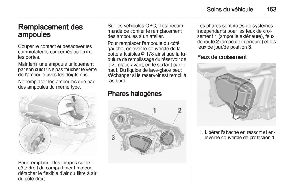 Opel Corsa D manuel du proprietaire / page 165