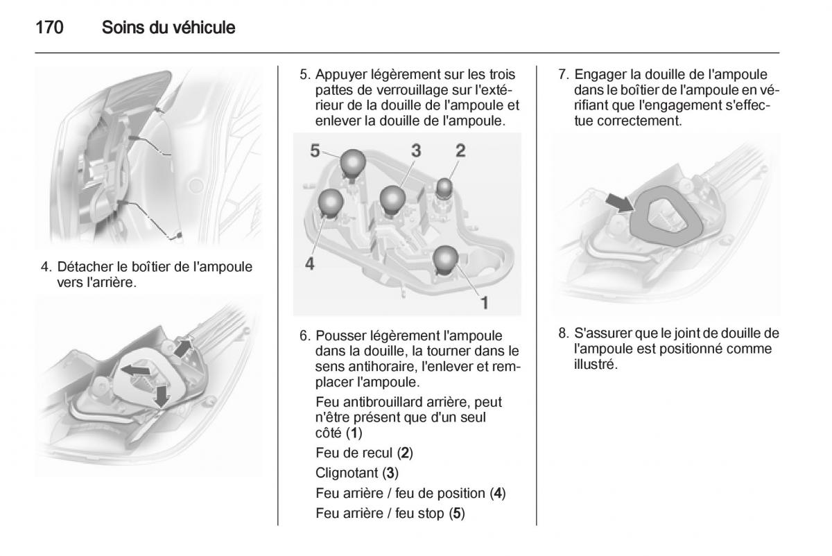 Opel Corsa D manuel du proprietaire / page 172