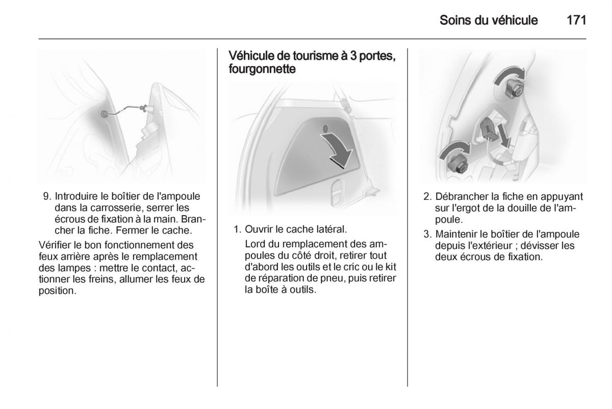 Opel Corsa D manuel du proprietaire / page 173