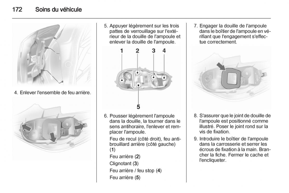 Opel Corsa D manuel du proprietaire / page 174