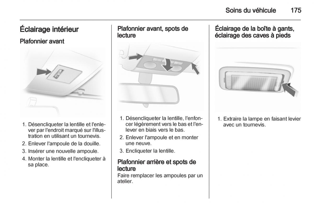 Opel Corsa D manuel du proprietaire / page 177