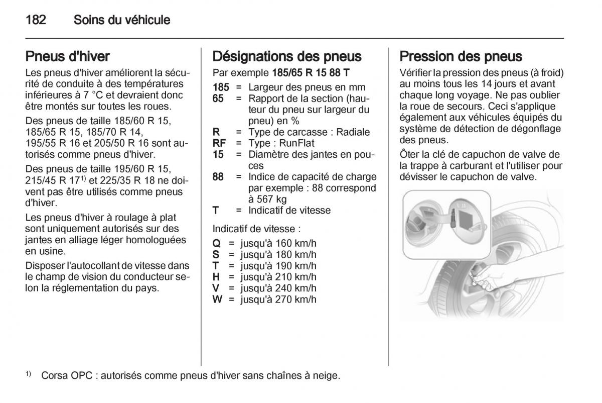 Opel Corsa D manuel du proprietaire / page 184