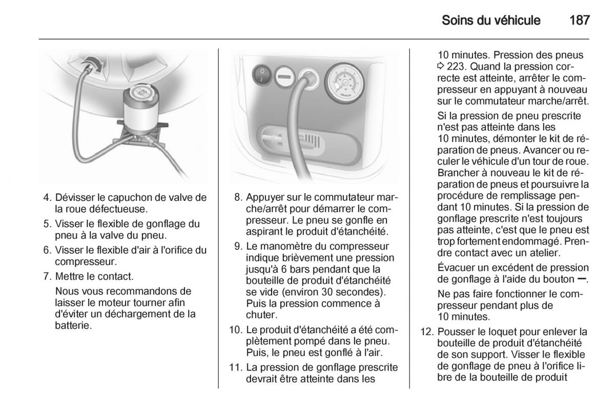 Opel Corsa D manuel du proprietaire / page 189