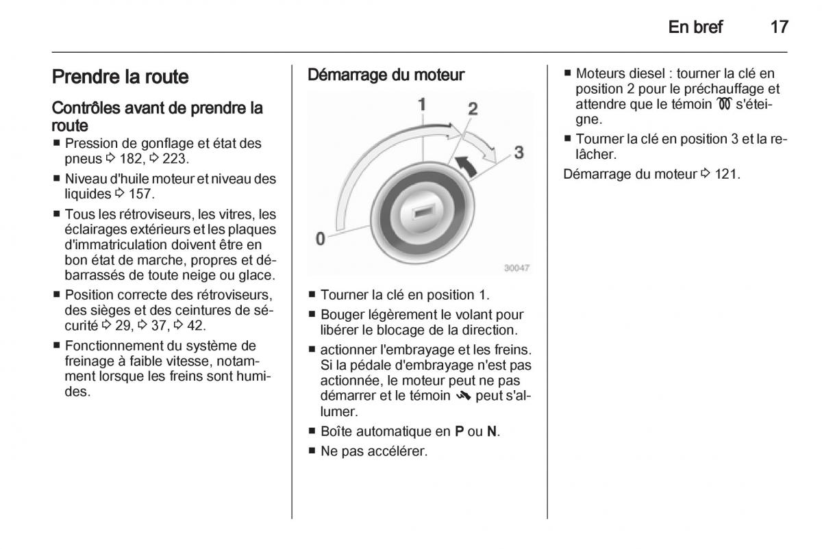 Opel Corsa D manuel du proprietaire / page 19