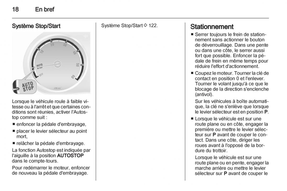 Opel Corsa D manuel du proprietaire / page 20