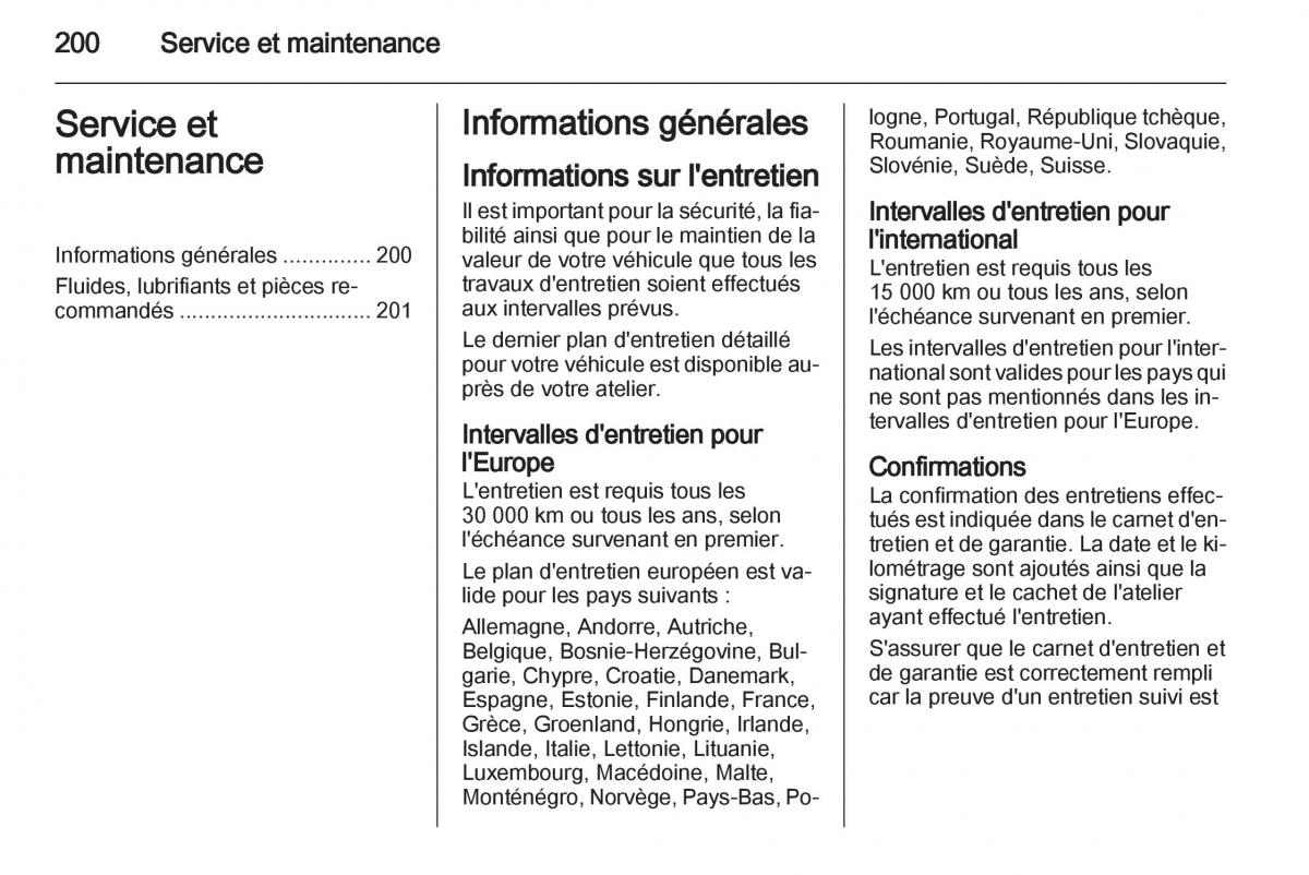 Opel Corsa D manuel du proprietaire / page 202