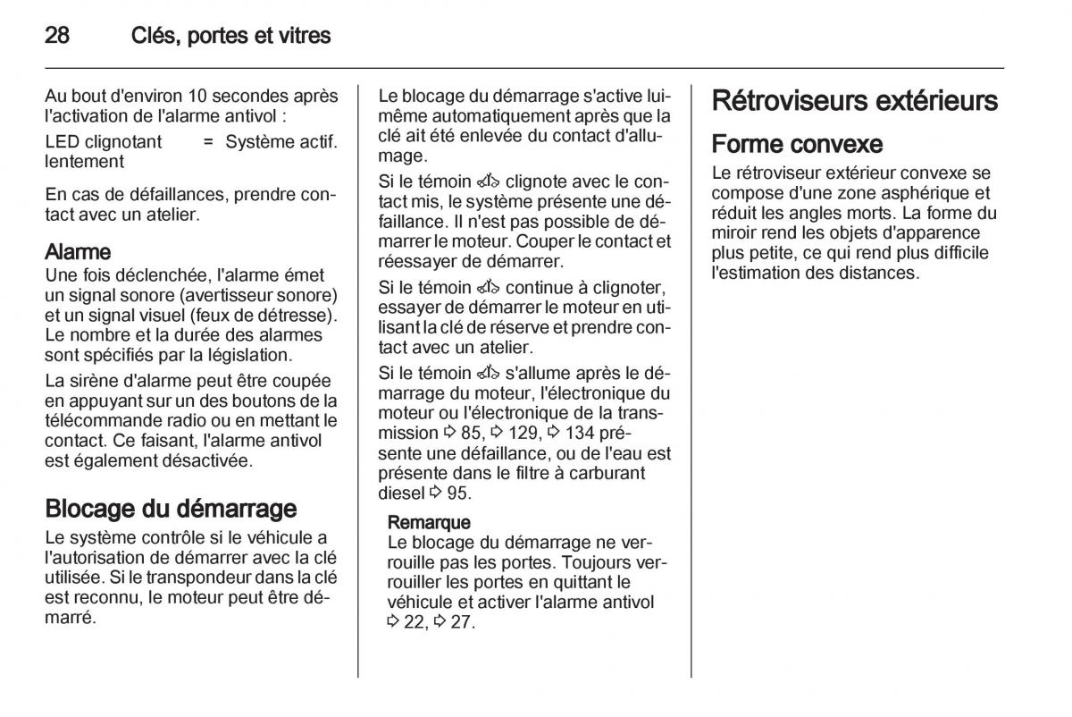 Opel Corsa D manuel du proprietaire / page 30