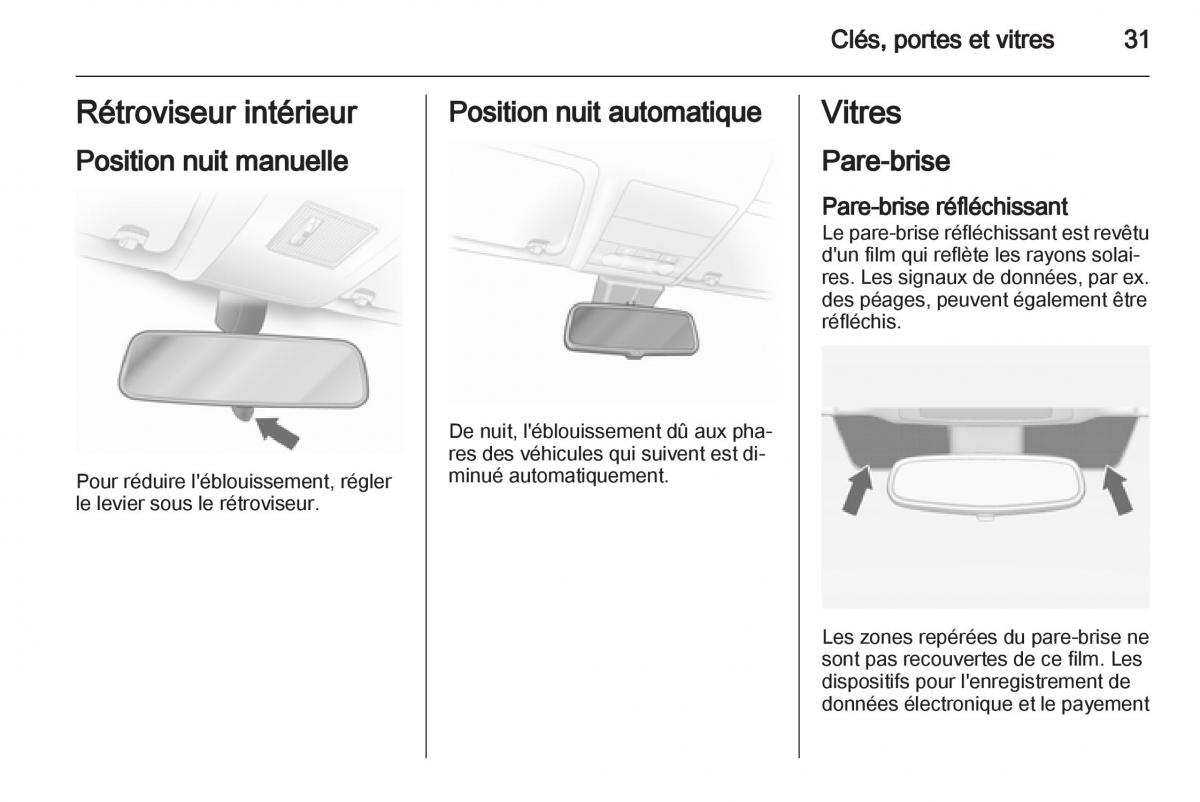 Opel Corsa D manuel du proprietaire / page 33