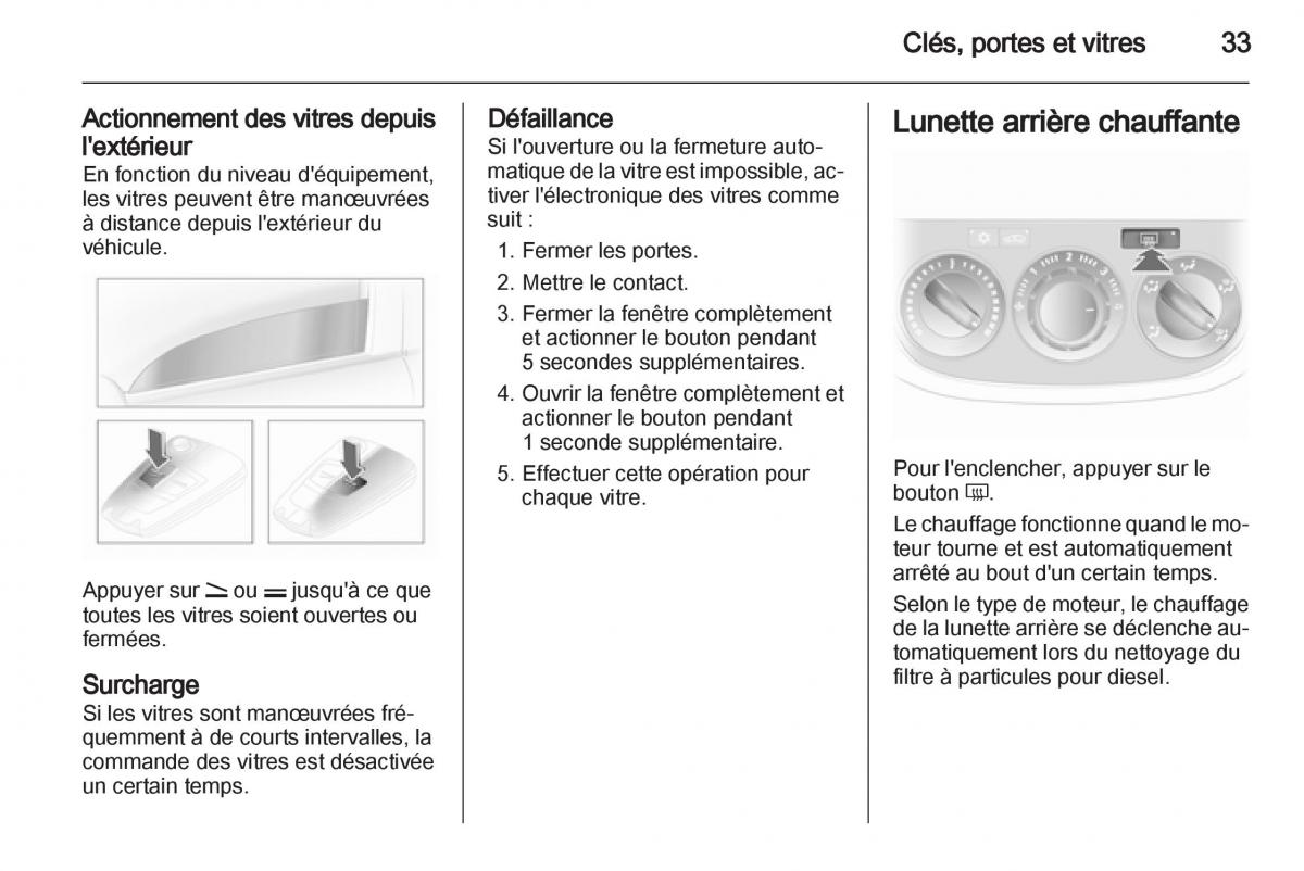 Opel Corsa D manuel du proprietaire / page 35