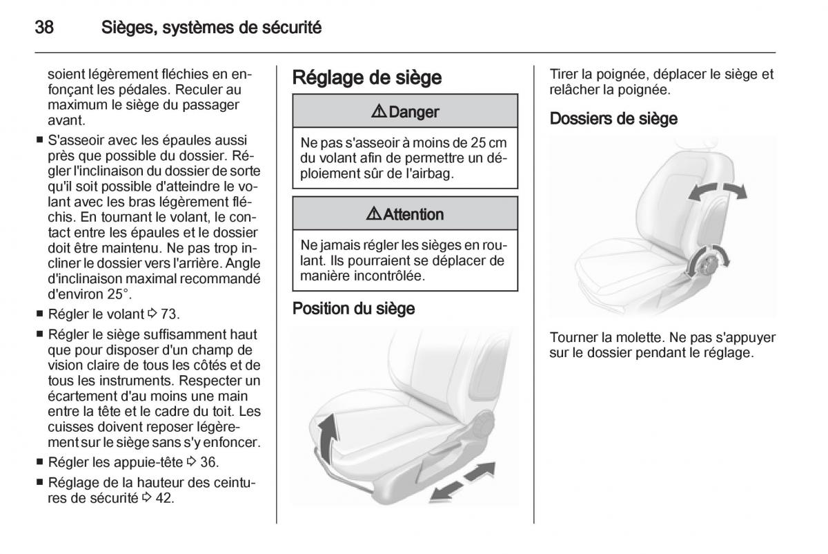 Opel Corsa D manuel du proprietaire / page 40