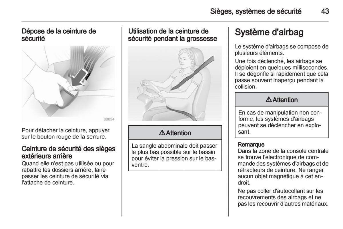 Opel Corsa D manuel du proprietaire / page 45