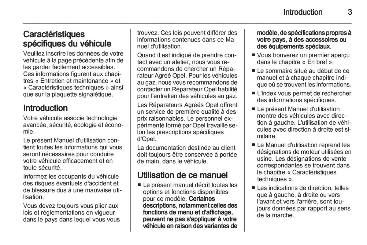 Opel Corsa D manuel du proprietaire / page 5