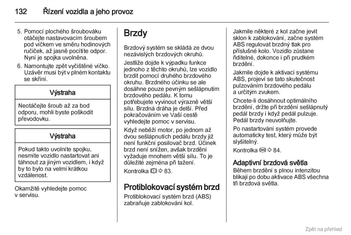 Opel Corsa D navod k obsludze / page 133