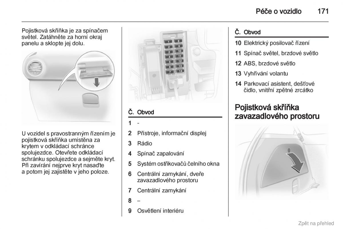 Opel Corsa D navod k obsludze / page 172