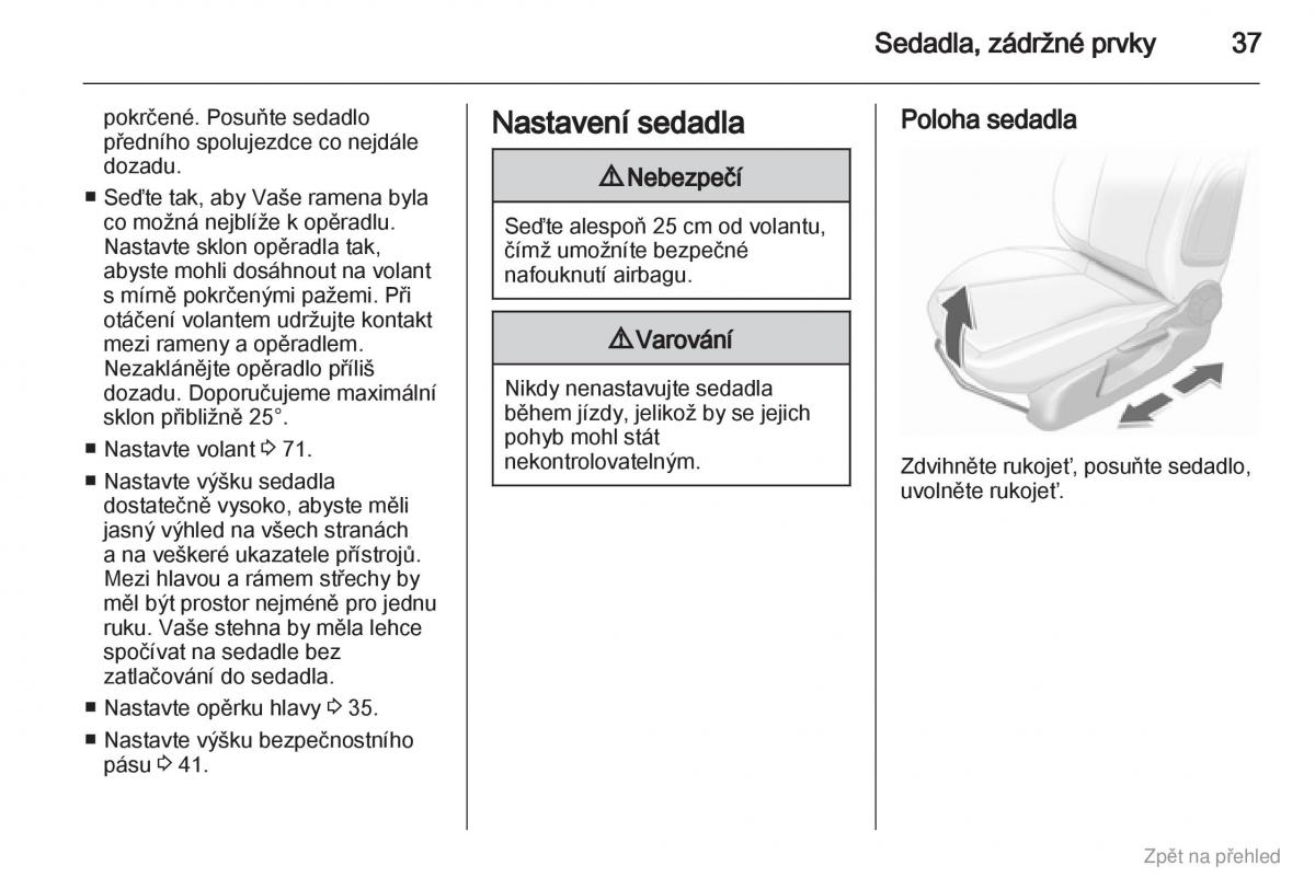 Opel Corsa D navod k obsludze / page 38