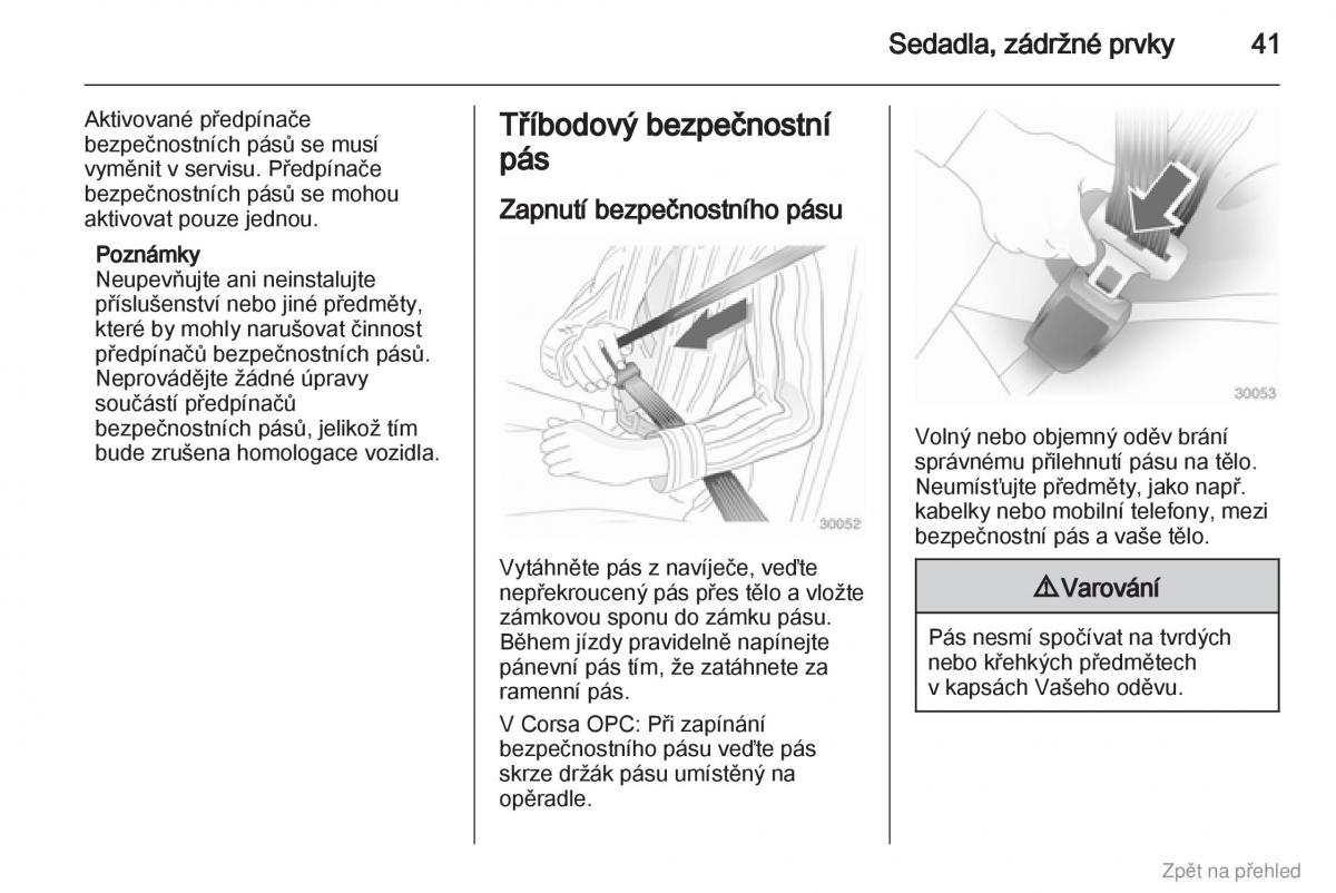 Opel Corsa D navod k obsludze / page 42